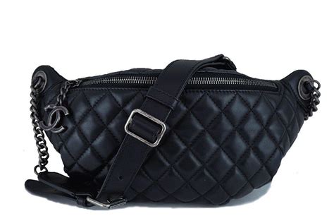 chanel waist bag 2022 black